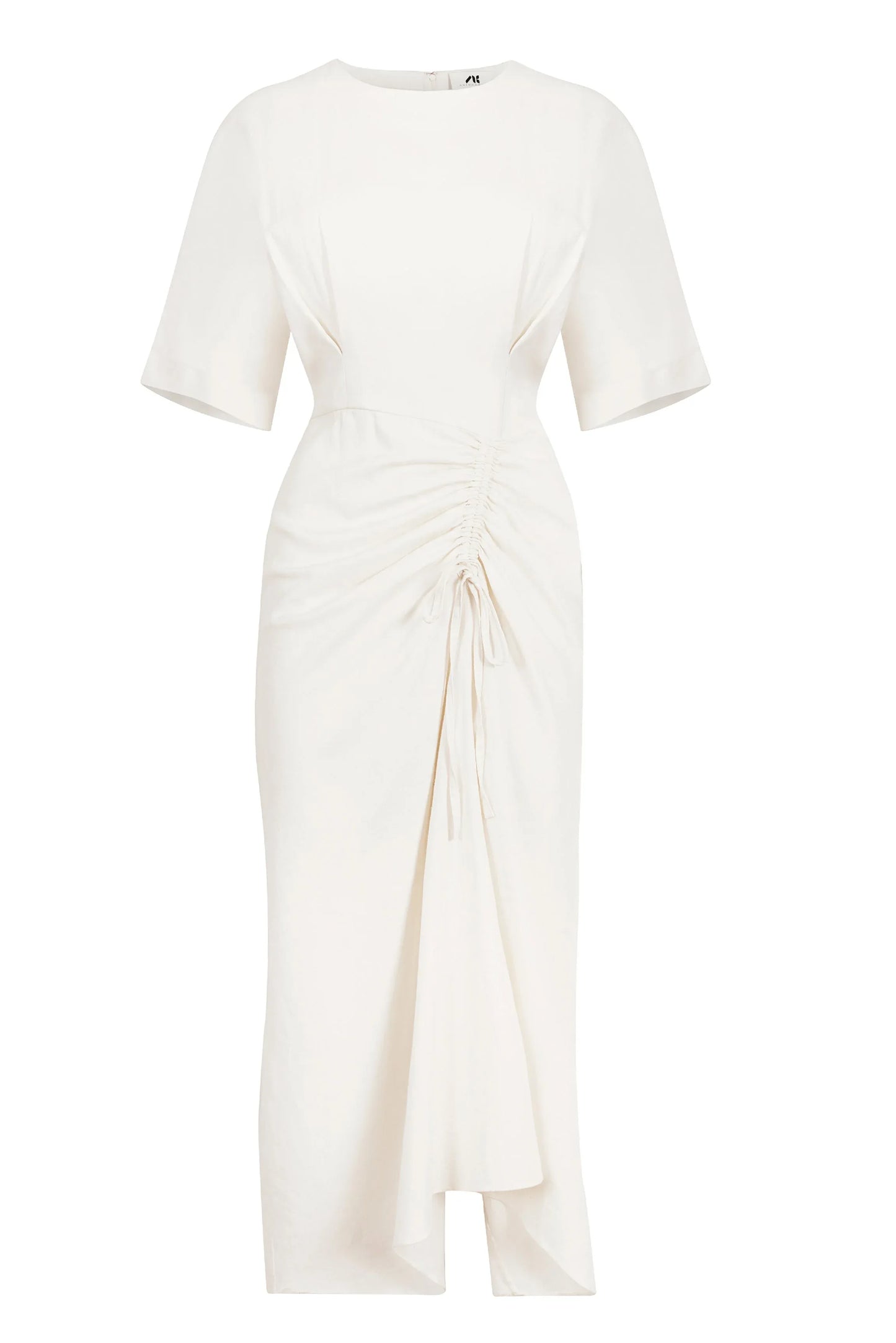 Organic Cotton Ruched Drape Dress
