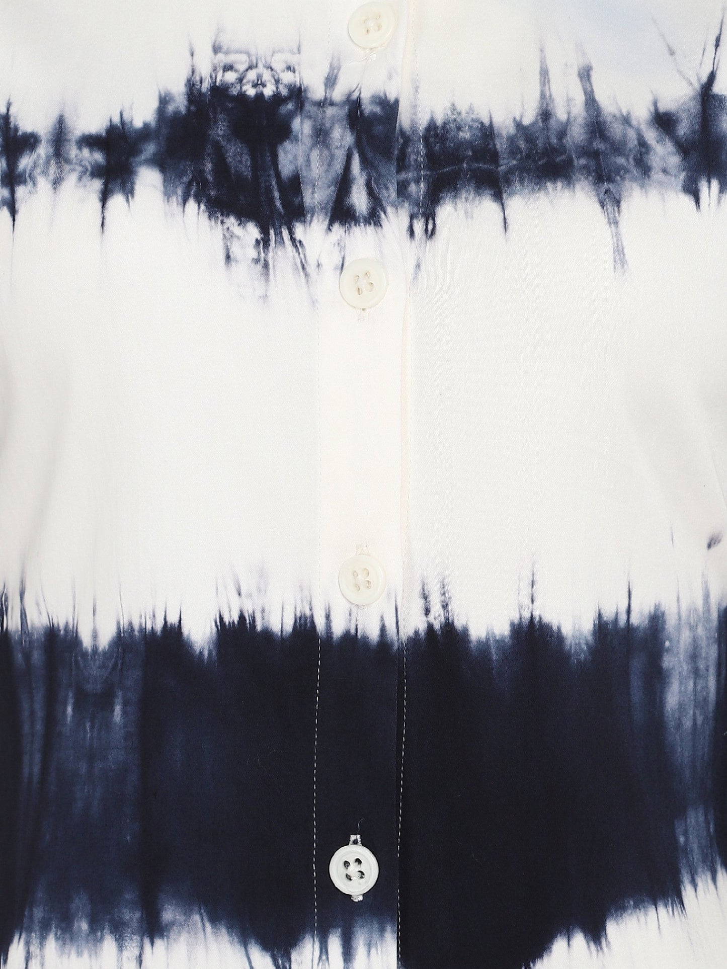 Tie-Dye Cutout Shirt Dress