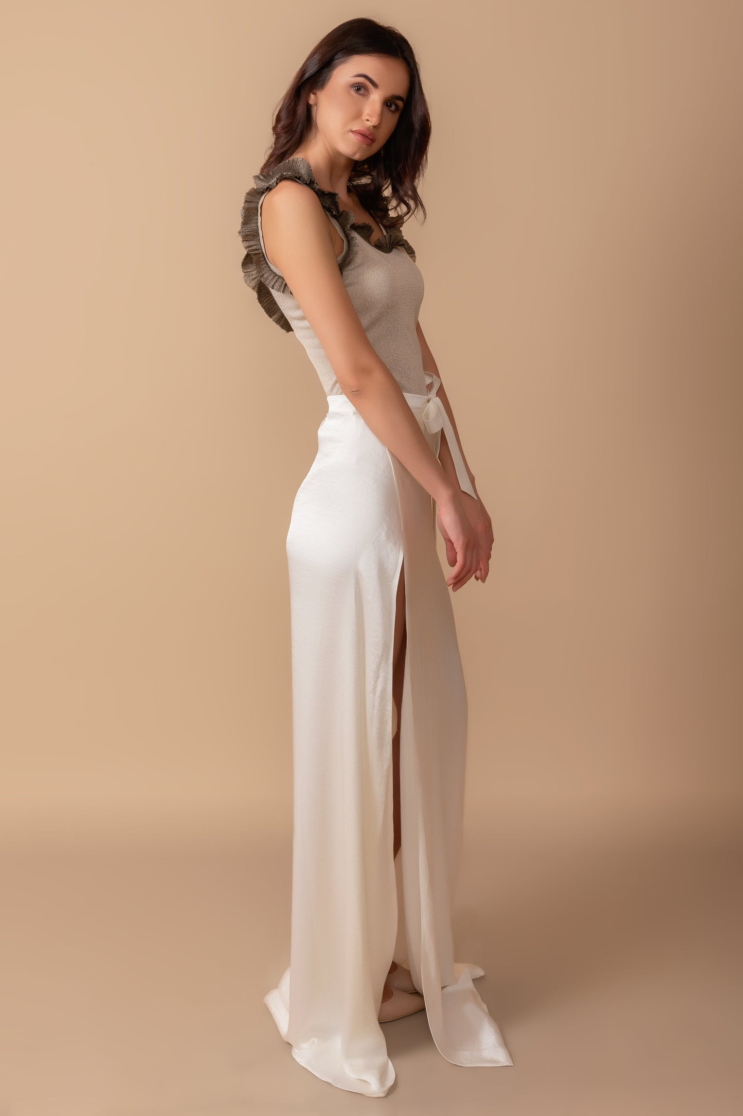 The Bow-Tie Draped Skirt