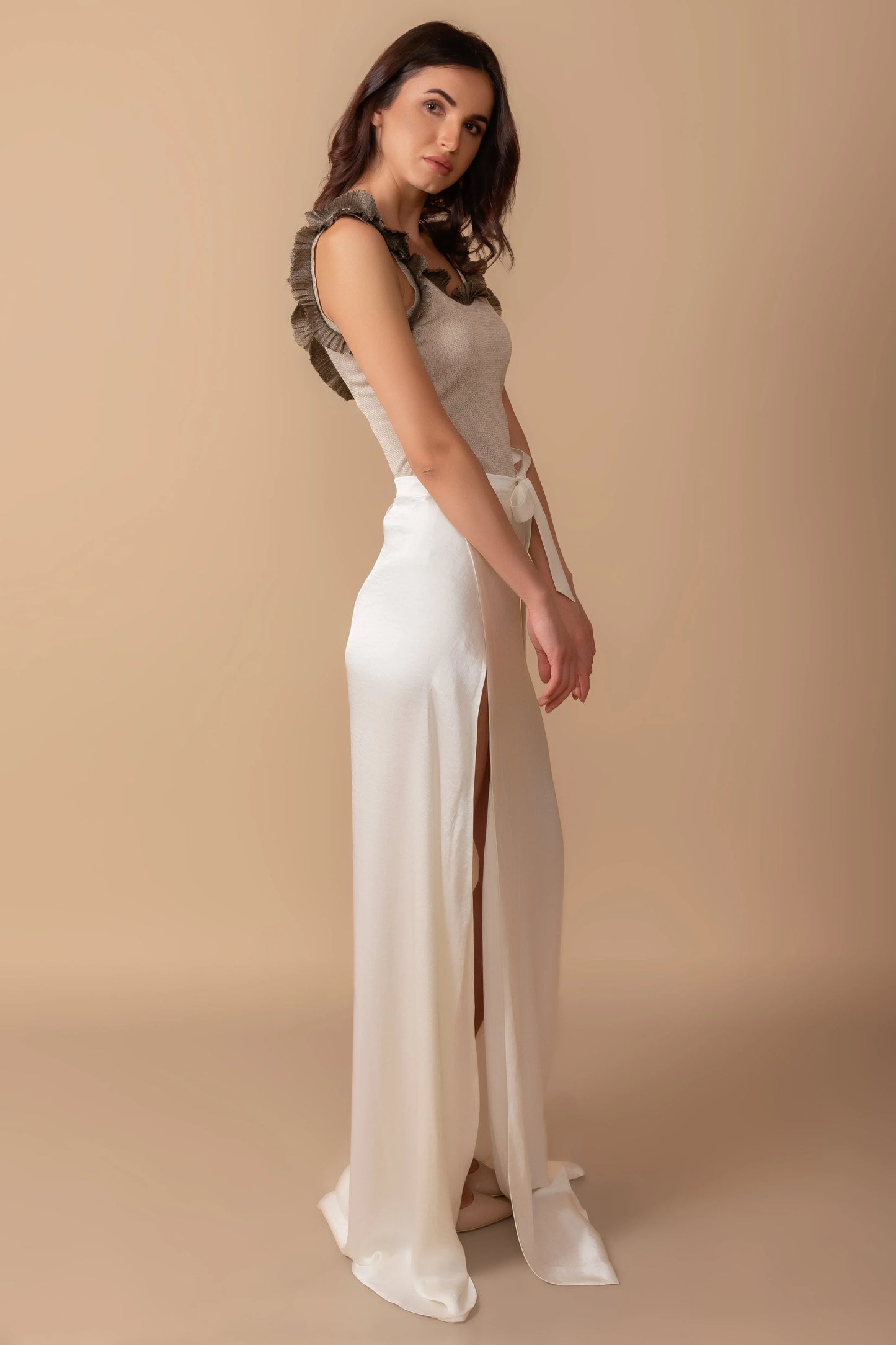 The Bow-Tie Draped Skirt