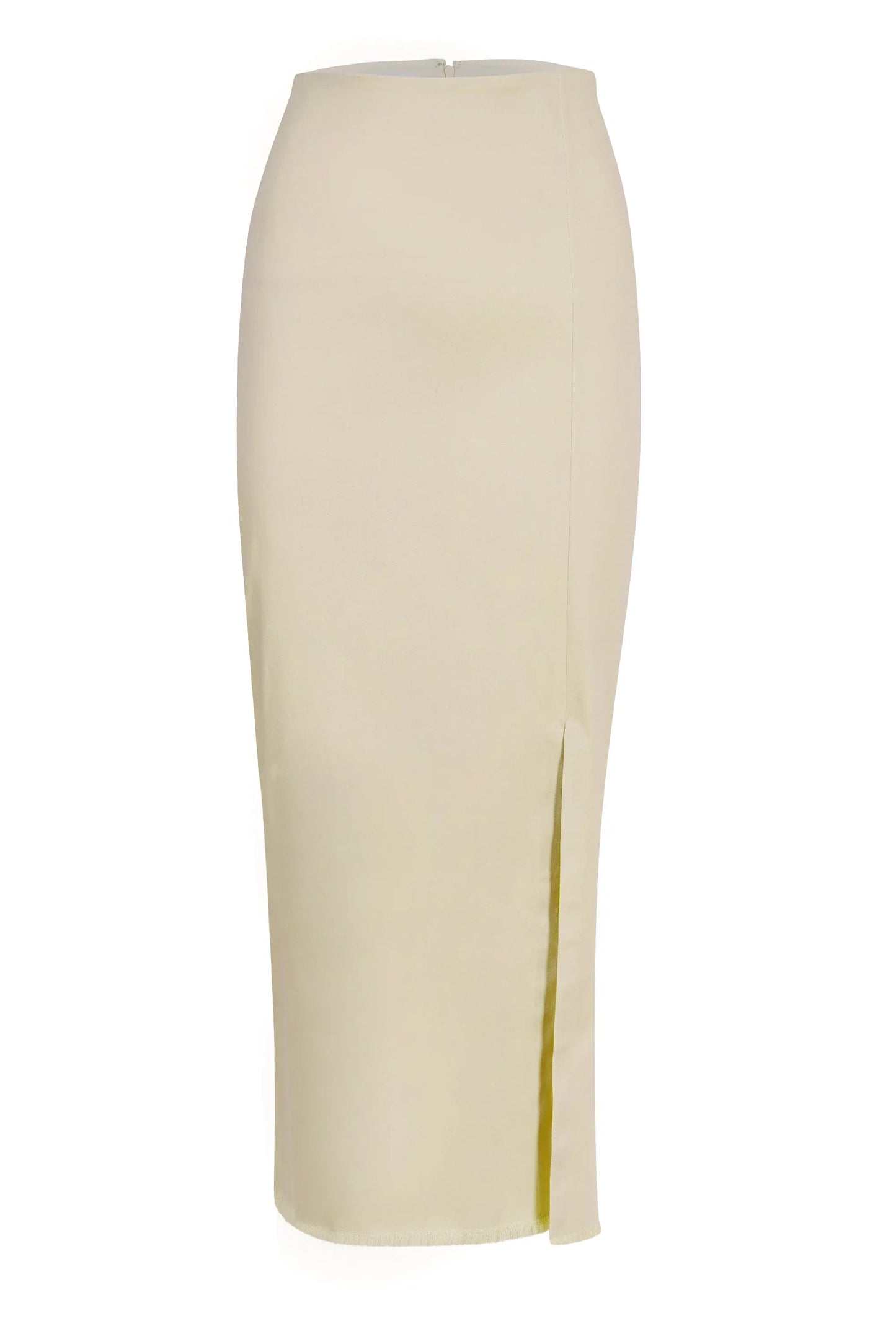 High-waist fitted skirt product ghost view - Anjum Khan
