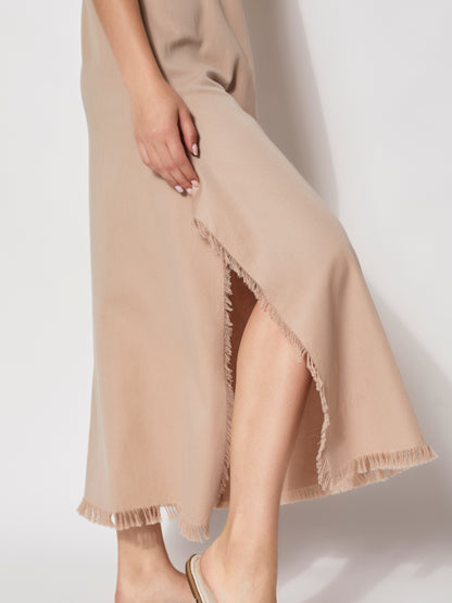 Asymmetric Fringed Dress