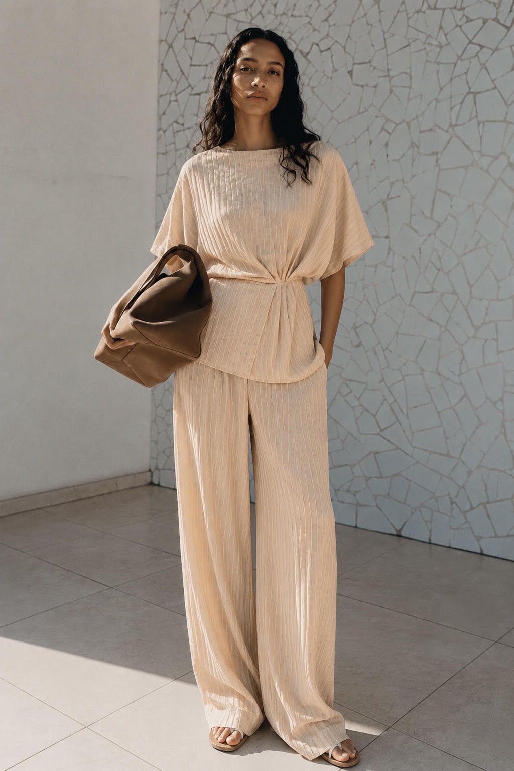 Striped Flared Matching Set