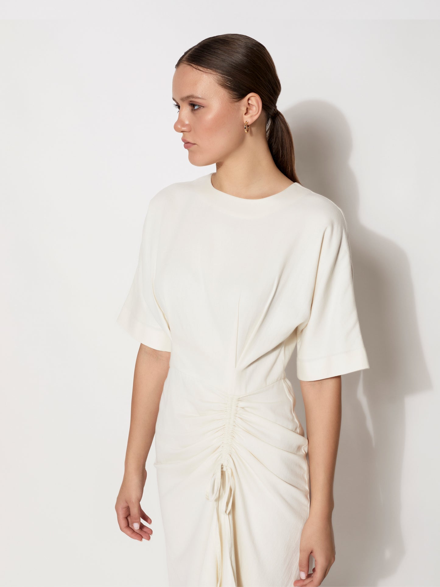 Ruched Drape Dress